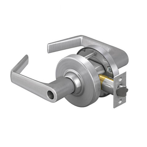 Schlage - ALX53L - Cylindrical Lever Set - Entrance - Less FSIC - Satin Chrome - Saturn Lever - Vandlgard Feature - Fire Rated - Grade 2 - UHS Hardware