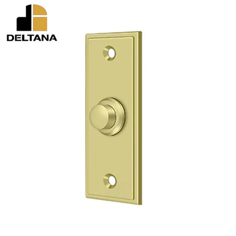 Deltana - Bell Button - Rectangular Contemporary - Optional Finish