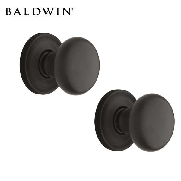 Baldwin Estate - 5015 Classic Knob - 5048 Circle Rose - 102 - Oil Rubbed Bronze - Passage - Grade 2 - UHS Hardware