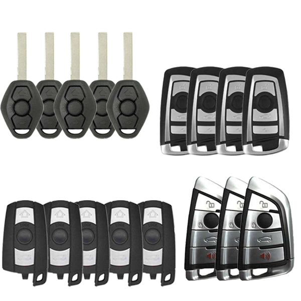 BMW Remotes Bundle - Variety of Remote Head and Smart Keys  for EWS, CAS 3-4+ & FEM/BDC - UHS Hardware