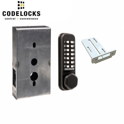 Code Locks - CL255 Gate Box Kit - Mechanical Lock - Light Duty - Dual Backset Deadlatch 2 3/8" -  2 3/4" - Mortise Tubular Latchbolt Gate Box Kit - Holdback Feature - Optional Key Override - Optional Finish - Fire Rated - Grade 2 - UHS Hardware