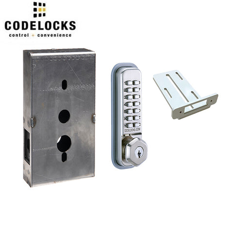 Code Locks - CL255 Gate Box Kit - Mechanical Lock - Light Duty - Dual Backset Deadlatch 2 3/8" -  2 3/4" - Mortise Tubular Latchbolt Gate Box Kit - Holdback Feature - Optional Key Override - Optional Finish - Fire Rated - Grade 2 - UHS Hardware