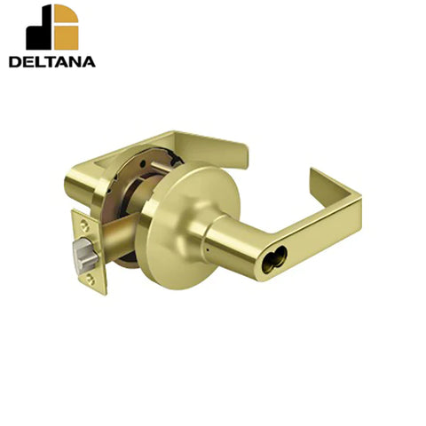 Deltana - Commercial Entry IC Core Grade 1 - Clarendon Less CYL - 2-3/4" Backset - 1-3/8" - 2" Door Thickness - Universal Handing - Optional Finish