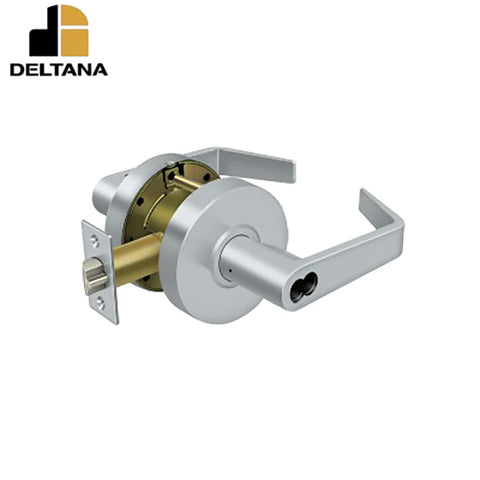 Deltana - Commercial Storeroom IC Core Grade 2 - Clarendon Less CYL - 2-3/4" Backset - 1-3/8" - 2" Door Thickness - Universal Handing - Optional Finish