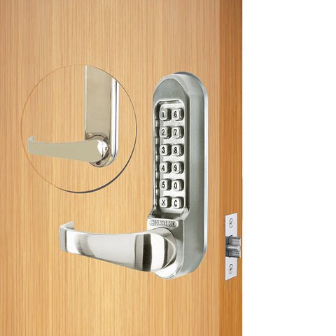 Code Locks - CL510 - Mechanical Lock - Heavy Duty - Optional Backset - Tubular Latch Bolt - Stainless Steel - UHS Hardware