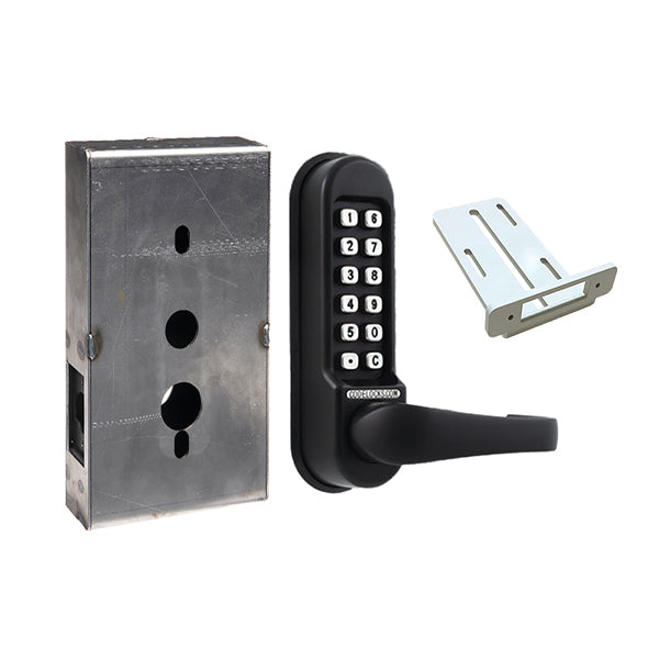 Code Locks - CL515 Gate Box Kit - Mechanical Lock - Heavy Duty - Tubular Latch Bolt Gate Box Kit - Passage Function - Optional Finish - UHS Hardware