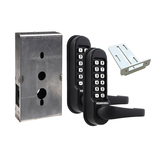 Code Locks - CL515 Gate Box Kit - Mechanical Lock - Heavy Duty - Tubular Latch Bolt Gate Box Kit - Code In / Out - Passage function - Optional Finish - UHS Hardware