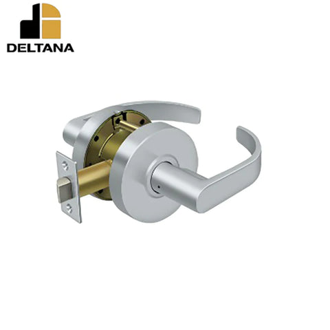 Deltana - Commercial Passage Standard Grade 2 - Curved w/ Cyl - 2-3/4" Backset - 1-3/8" - 2" Door Thickness - Universal Handing - Latch: UL Listed w/ 1/2" Throw - Optional Finish