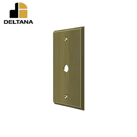 Deltana - Switch Plate - Cable Cover Plate - Optional Finish