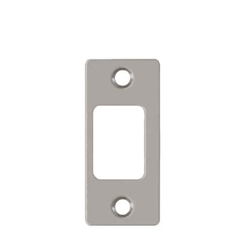 Cal-Royal - Deadbolt Strike Plate - Radius Corner - US15 - Satin Nickel