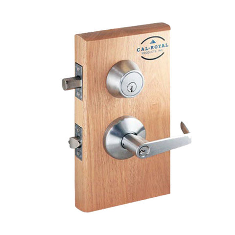 Cal-Royal - JHILDOV00 - Interconnected Leverset - Double Locking - Dover Lever - Entrance - Reversible - Satin Chrome - Grade 2