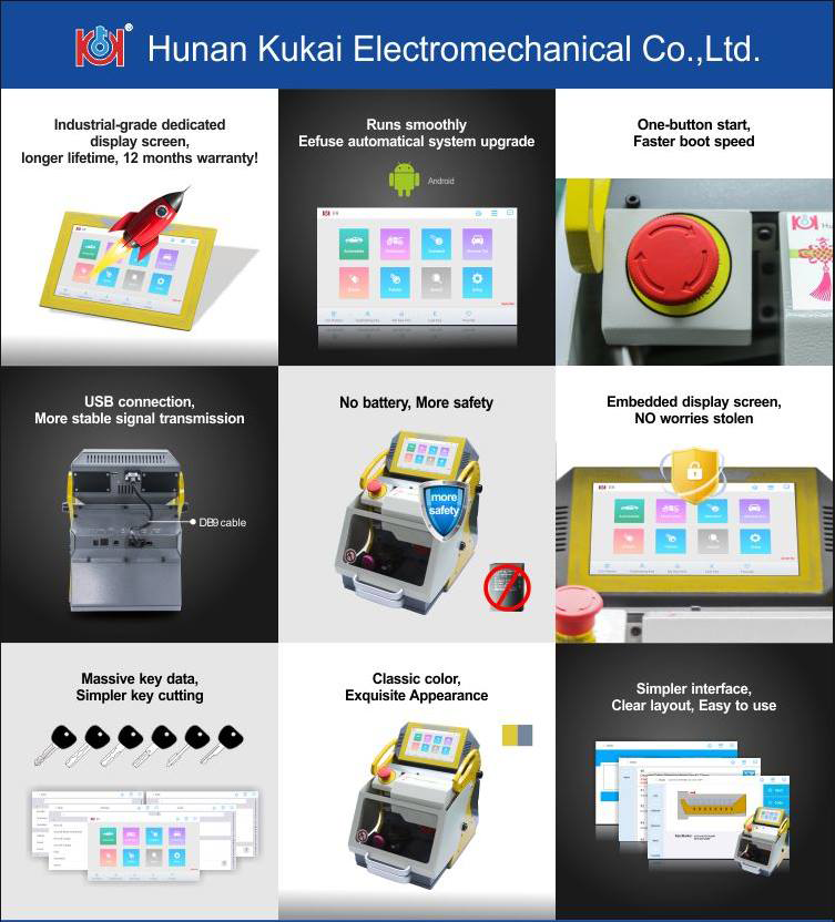 SEC-E9 Automatic Key Cutting Machine – DC Inverter Bundle – Newest Android Tablet Version 2019 - UHS Hardware