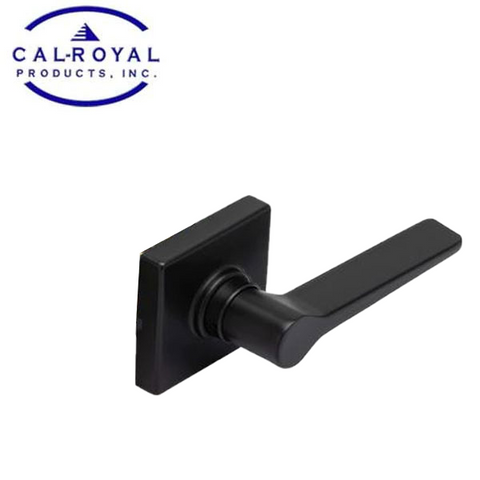 Cal-Royal - Challenger - Standard Duty Cylindrical Lever Set - Optional Function - "C" Keyway - Square Rose - Black - Grade 2 - UHS Hardware