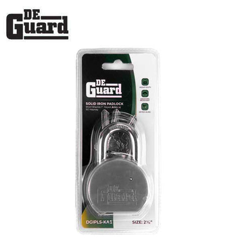 Premium - Solid Iron Padlock - SC1 Keyway - Short Shackle 1" - Keyed Alike #1 - UHS Hardware