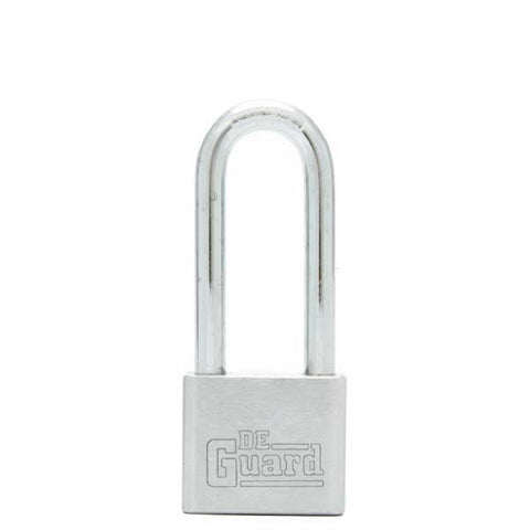 Premium - Nickel Plated Padlock - SC1 Keyway - Long Shackle 2 1/8" - Keyed Alike #1 - UHS Hardware