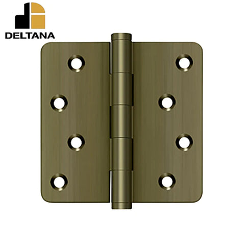 Deltana - 4" x 4" x 1/4" Radius Hinge - Zig-Zag - 0.085 Thickness - Optional Finish