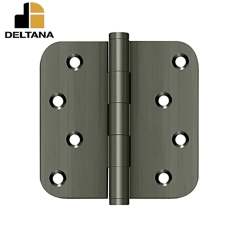 Deltana - 4" x 4" x 5/8" Radius Hinge - Zig-Zag - 0.085 Thickness - Optional Finish