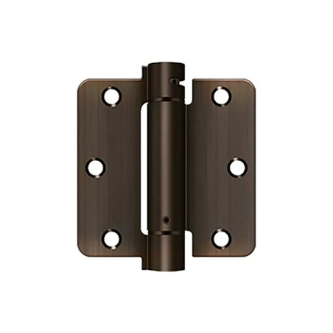 Deltana - 3-1/2" x 3-1/2" x 1/4" Radius Spring Hinge - Steel