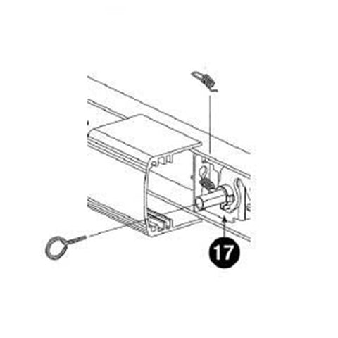 Falcon - KIT-1197 - Exit Device Parts - Replacement Dogging Kit for 2390 / 1790 / 1690 Series - Satin Aluminum