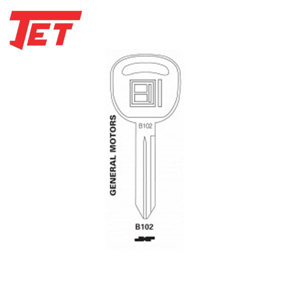 JET - B102-NP - GM Mechanical Key - UHS Hardware