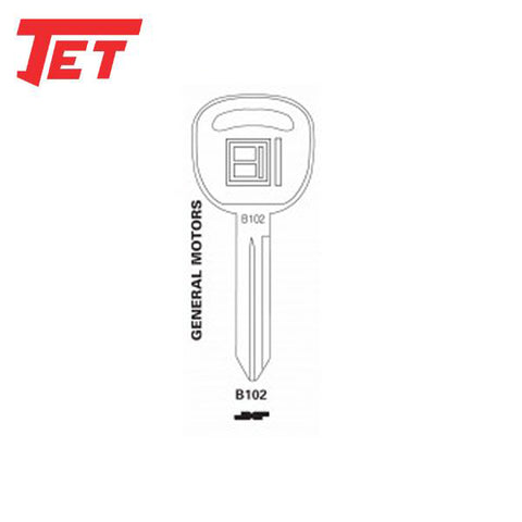 JET - B102-NP - GM Mechanical Key - UHS Hardware