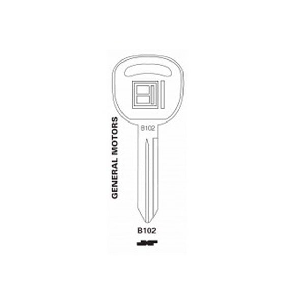 JET - B102-NP - GM Mechanical Key - UHS Hardware