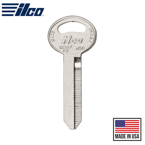 Ilco - 00114 - H50 Key Blank - Ford - Nickel Plated