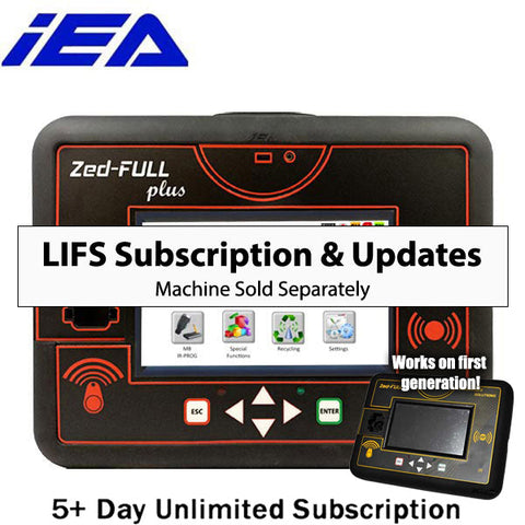 1 Day Unlimited LIFS Subscription for IEA Zed Full - ( machine sold separately ) - UHS Hardware