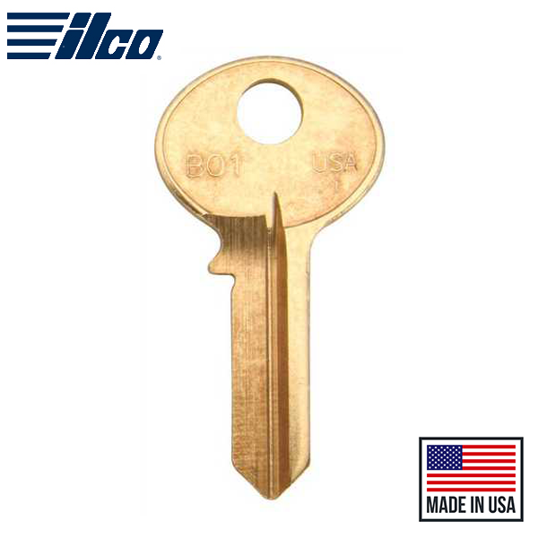 BO1-BR BOMMER/HUDSON Key Blank - ILCO - UHS Hardware