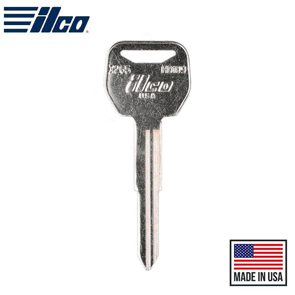 HD109 / X265 - Honda - Motorcycle / ATV Key Blank - ILCO - UHS Hardware