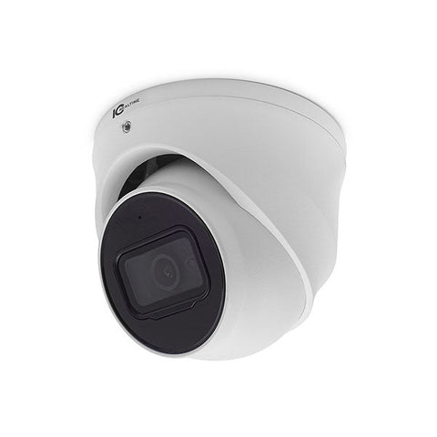 IC Realtime - IPEG-E40F-IRW1 / 4MP IP Indoor/Outdoor Small Size Eyeball Dome Camera / Fixed 2.8mm Lens (102°) / 98 Feet Smart IR / PoE Capable / TAA Compliant