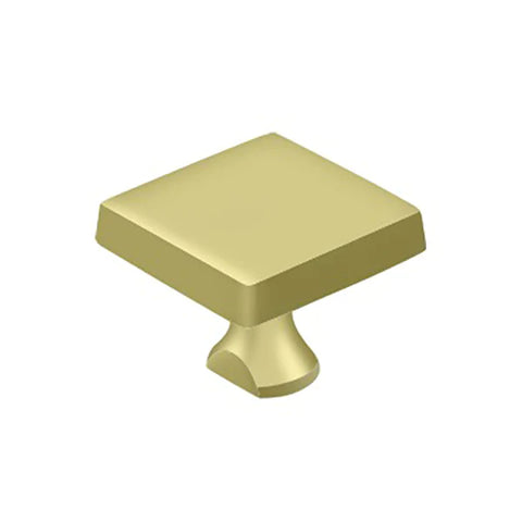 Deltana - Solid Brass Square Knob For Heavy Duty Bolt - Optional Finish