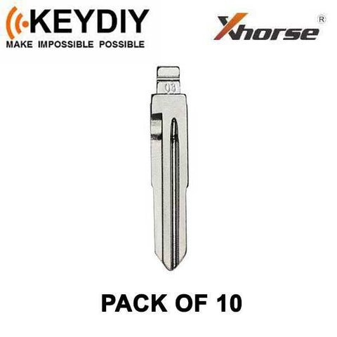 KEYDIY - HD103 - Flip Key Blade - #03 - For Xhorse / Keydiy Universal  Remote Flip Keys - Pack of 10