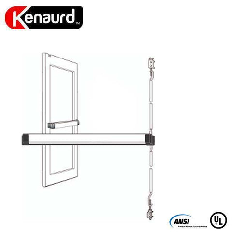 Heavy Duty Narrow Stile - Concealed Vertical Rod Exit Device - Grade 1 - Duranodic Bronze Finish - 36" - UHS Hardware