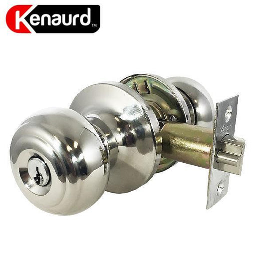 Premium Knobset Entry Lock - BC - Bright Chrome - UHS Hardware