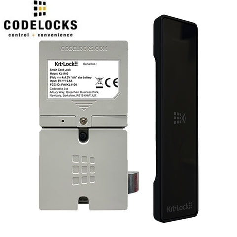 Code Locks - KL1100 - Electronic KitLock - RFID Locker Lock w/ Powered Latch - Optional Finish - UHS Hardware