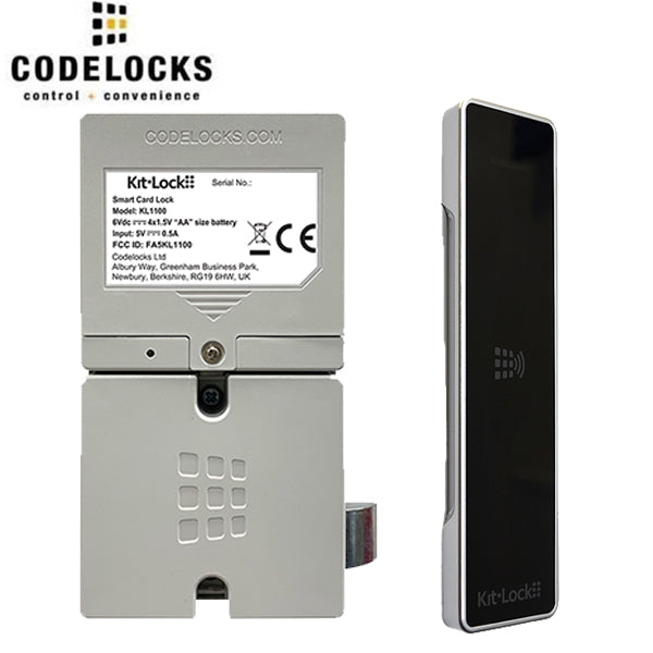 Code Locks - KL1100 - Electronic KitLock - RFID Locker Lock w/ Powered Latch - Optional Finish - UHS Hardware