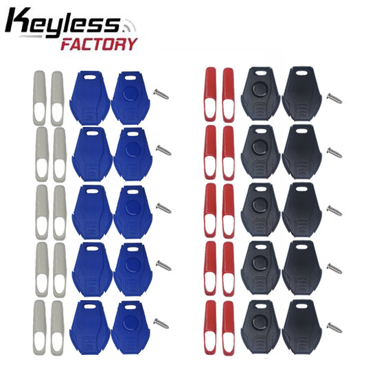 Universal Key Shell for Keydiy & Xhorse Blades - 10 Pack - 5 Red & 5 Blue - (AFTERMARKET) - UHS Hardware