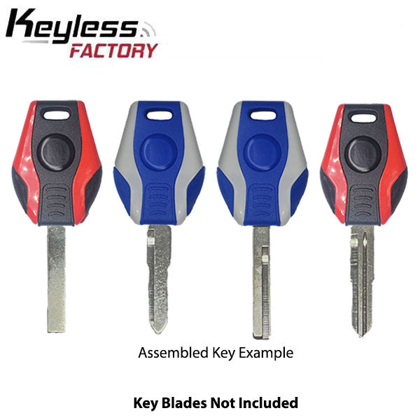 Universal Key Shell for Keydiy & Xhorse Blades - 10 Pack - 5 Red & 5 Blue - (AFTERMARKET) - UHS Hardware