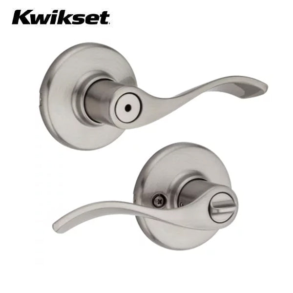 Kwikset - 300BL  - Balboa Lever Set - Round Rose - Optional Finish - Privacy - Grade 3 - UHS Hardware