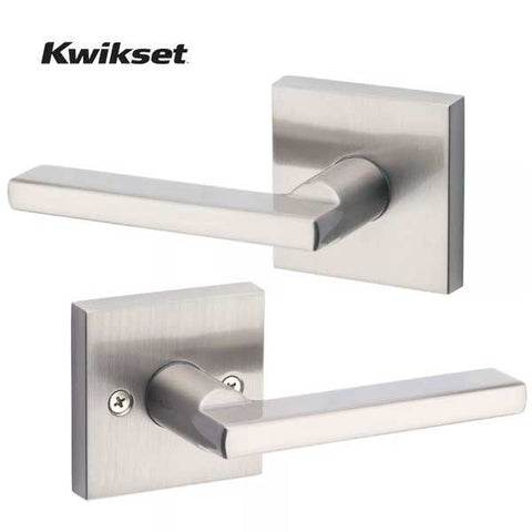 Kwikset - Halifax Lever Set - Square Rose - Optional Function - Optional Finish - Grade 2 - UHS Hardware