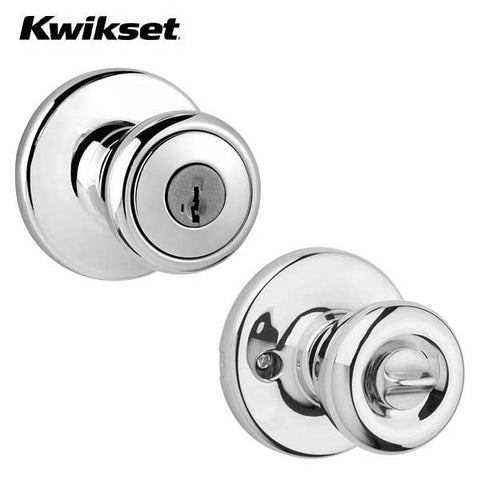 Kwikset - 400T - Tylo Knob Set - Round Rose - Optional Finish - Entrance - SmartKey Technology - Grade 3 - UHS Hardware