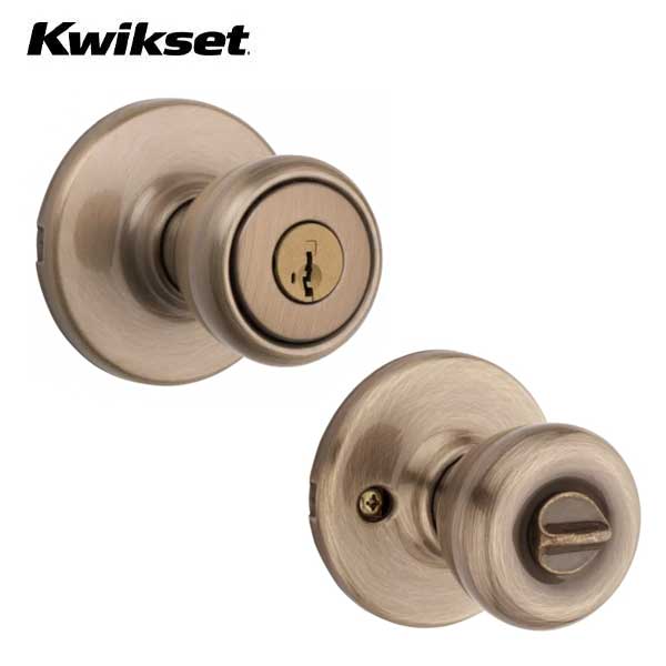 Kwikset - 400T - Tylo Knob Set - Round Rose - Optional Finish - Entrance - SmartKey Technology - Grade 3 - UHS Hardware