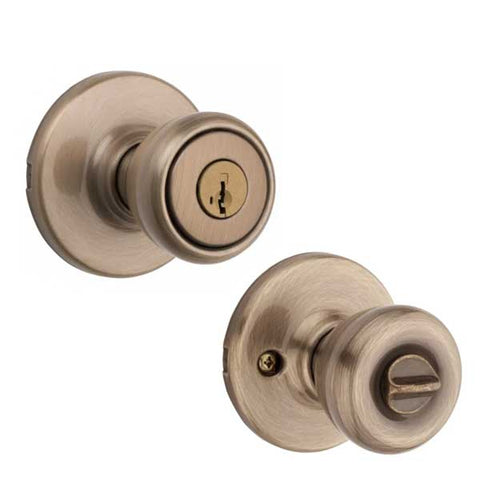 Kwikset - 400T - Tylo Knob Set - Round Rose - Optional Finish - Entrance - SmartKey Technology - Grade 3 - UHS Hardware