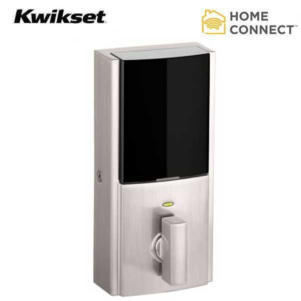 Kwikset - Obsidian - Electronic Touchscreen Smart Deadbolt - 15- Satin Nickel - Home Connect (Amazon Key Edition) - UHS Hardware