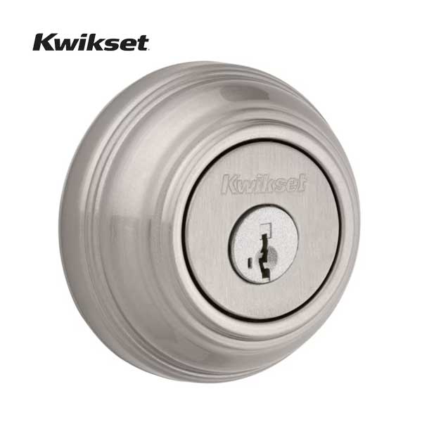 Kwikset - 980 - Single Cylinder Deadbolt - 15 - Satin Nickel - SmartKey Technology - Grade A - UHS Hardware