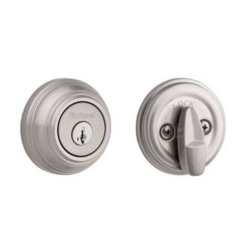 Kwikset - 980 - Single Cylinder Deadbolt - 15 - Satin Nickel - SmartKey Technology - Grade A - UHS Hardware