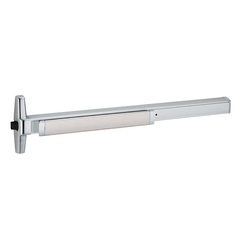 Von Duprin - 35A - Panic Rim Exit Device - Narrow Stile Pushpad - 48" - Night Latch - RHR - Satin Chrome - Less Trim - Grade 1