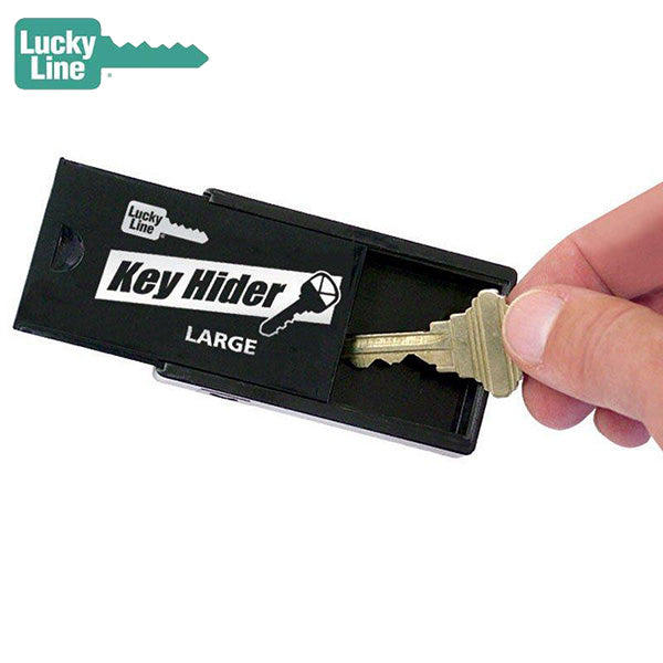 LuckyLine - 91001 - Large Magnetic Key Hider - Black - 1 Pack - UHS Hardware