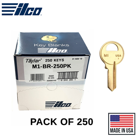 M1-BR MASTER Key Blank 250 Pack -  ILCO - UHS Hardware